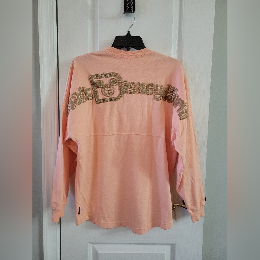 Walt Disney World Long Sleeve Oversized Spirit Jersey Rose Gold Size XS - Picture 6 of 9